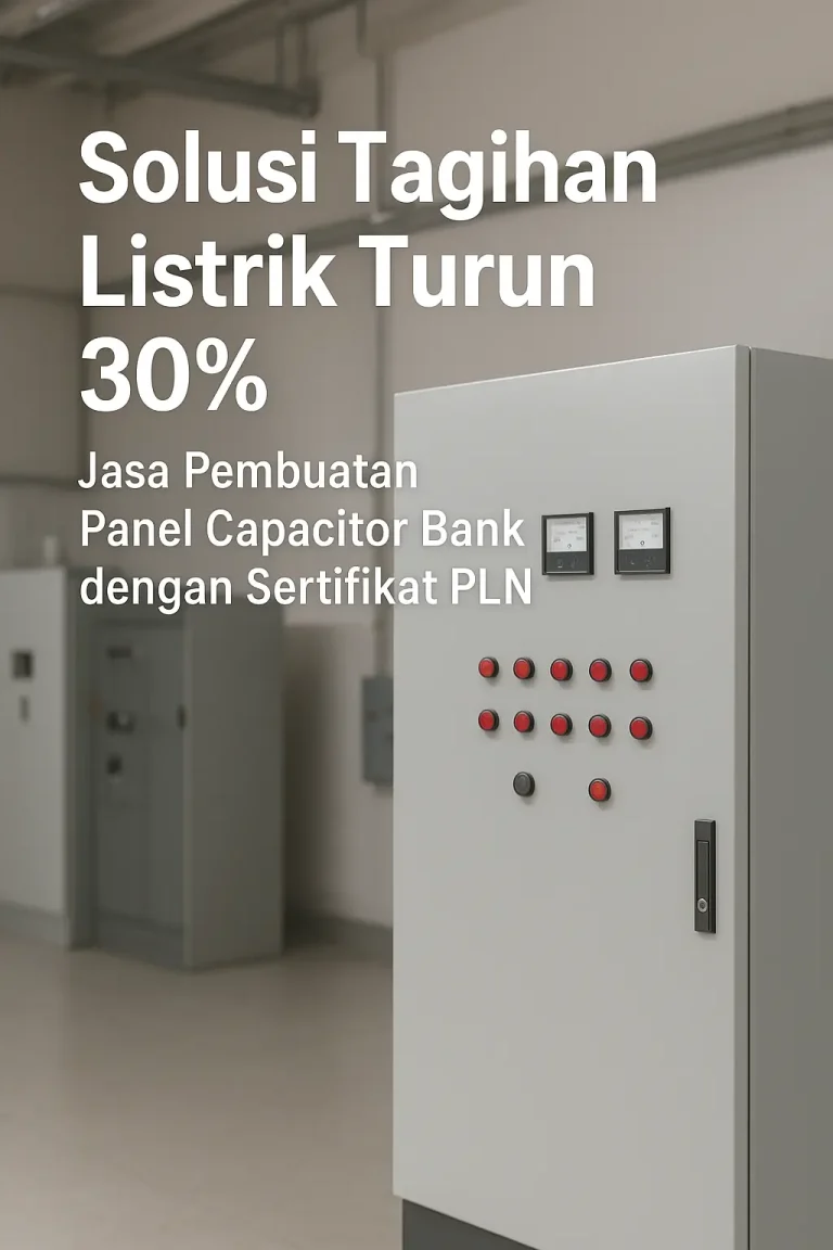 Solusi Tagihan Listrik Turun 30% Jasa Pembuatan Panel Capacitor Bank dengan Sertifikat PLN